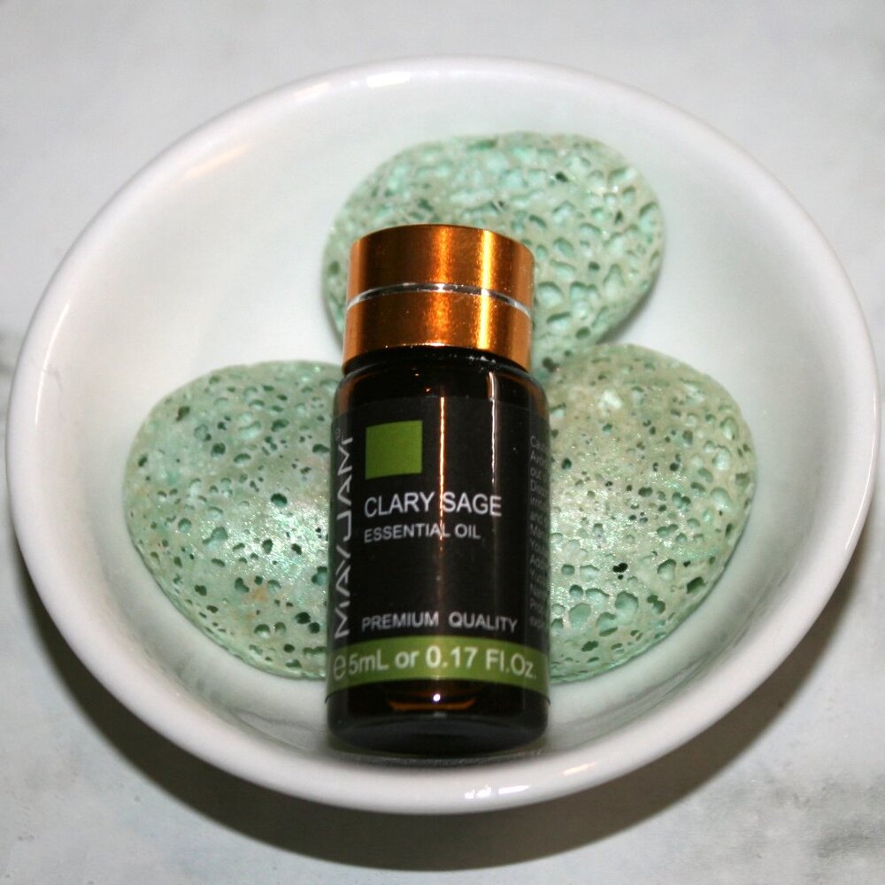 HAND CRAFTED Clary Sage Starter Aroma Stone Aromatherapy Essential Oil Diffuser